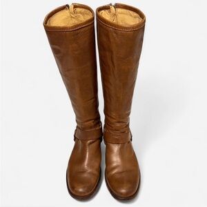 Frye Tan Leather Over the Knee high Boots